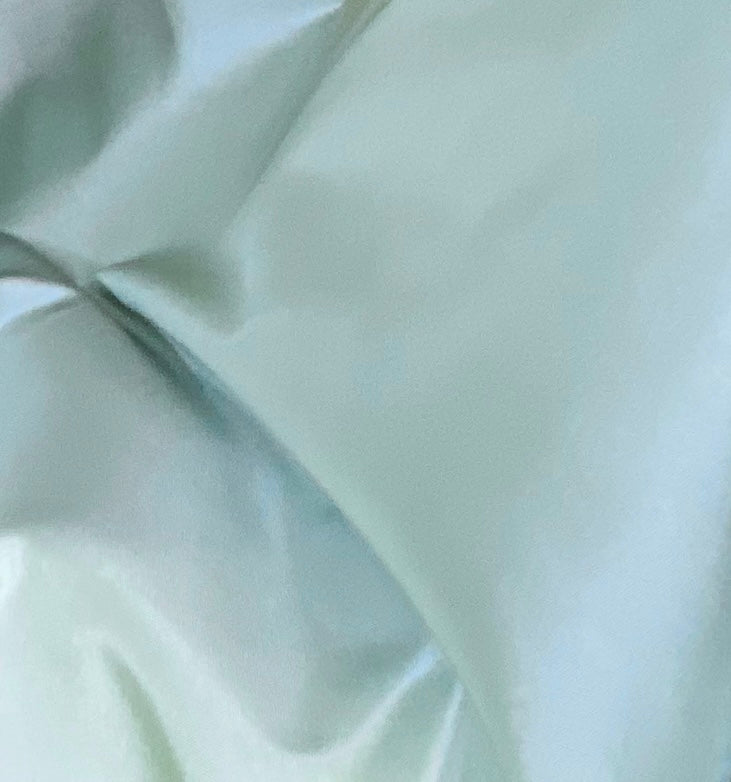 NEW Lady Lisa 100% Silk Taffeta Fabric - Solid Pale Duck Egg Blue