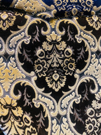 NEW Sir Scott Designer Italian Burnout Medallion Chenille Velvet Fabric Brown and Beige - Upholstery - Fancy Styles Fabric Pierre Frey Lee Jofa Brunschwig & Fils