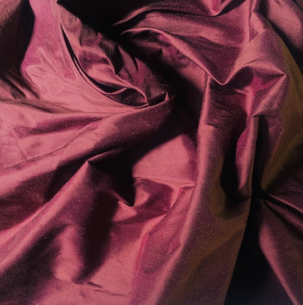 NEW Duchess Mable 100% Silk Dupioni - Solid Merlot - Fancy Styles Fabric Pierre Frey Lee Jofa Brunschwig & Fils