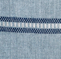 New! SUNBRELLA Indigo Blue Striped Embroidered Waterproof Indoor Outdoor Upholstery Fabric - Fancy Styles Fabric Pierre Frey Lee Jofa Brunschwig & Fils