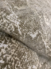 NEW Prince Stan Novelty Velevet Anaconda Snake Upholstery Fabric in White & Taupe - Fancy Styles Fabric Pierre Frey Lee Jofa Brunschwig & Fils