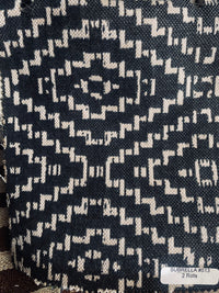 New! SUNBRELLA Indigo Blue Tribal Geometric Waterproof Indoor Outdoor Upholstery Fabric - Fancy Styles Fabric Pierre Frey Lee Jofa Brunschwig & Fils