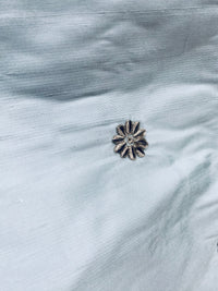 NEW! SALE! Lady Margaret 100% Silk Dupioni Taffeta Fabric- Velvet Grey Embroidery Floral -Light Blue - Fancy Styles Fabric Pierre Frey Lee Jofa Brunschwig & Fils
