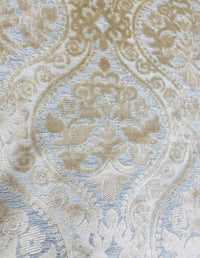 NEW Sir Sanders Novelty Burnout Medallion Chenille Velvet Fabric - Cream Blush - Fancy Styles Fabric Pierre Frey Lee Jofa Brunschwig & Fils