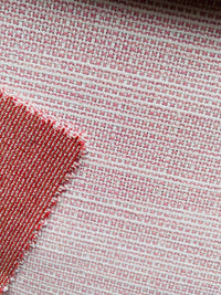 New! SUNBRELLA Pink Stripes Linen-Inspired Texture Waterproof Indoor Outdoor Upholstery Fabric - Fancy Styles Fabric Pierre Frey Lee Jofa Brunschwig & Fils