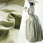 App Sale: Duchess Mable Designer 100% Silk Dupioni Fabric in Iced Sage