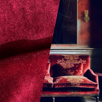 NEW! Prince Latimer Designer Velvet Upholstery & Drapery Fabric -Soft- Wine Red- By The Yard - Fancy Styles Fabric Pierre Frey Lee Jofa Brunschwig & Fils