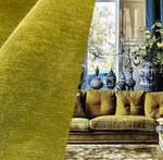 NEW! Designer Upholstery Velvet Fabric Made in Belgium - Yellow Chartreuse