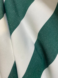NEW Lady Jacqueline Faded Polo Green Waterproof Decorating Fabric - 3” Green And White Stripes - Upholstery 55” Wide - Fancy Styles Fabric Pierre Frey Lee Jofa Brunschwig & Fils