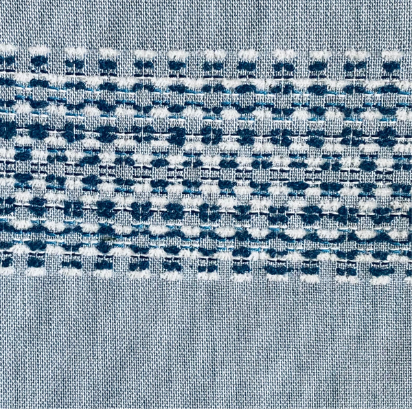 New! SUNBRELLA Indigo Blue Wide Striped Embroidered Waterproof Indoor Outdoor Upholstery Fabric - Fancy Styles Fabric Pierre Frey Lee Jofa Brunschwig & Fils