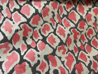 NEW Duchess Dugan Pink Snow Leopard Novelty Upholstery Velvet Made in Italy Pink Coral Style# HG10003 - Fancy Styles Fabric Pierre Frey Lee Jofa Brunschwig & Fils