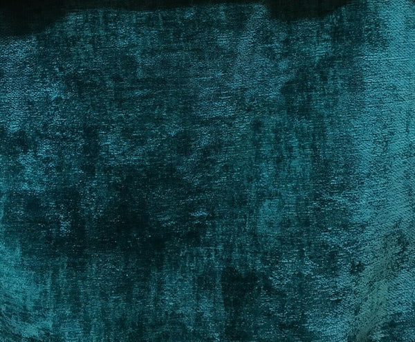 Designer Upholstery Thick And Soft Chenille Velvet Fabric - Teal BTY - Fancy Styles Fabric Pierre Frey Lee Jofa Brunschwig & Fils