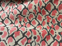 NEW Duchess Dugan Pink Snow Leopard Novelty Upholstery Velvet Made in Italy Pink Coral Style# HG10003 - Fancy Styles Fabric Pierre Frey Lee Jofa Brunschwig & Fils