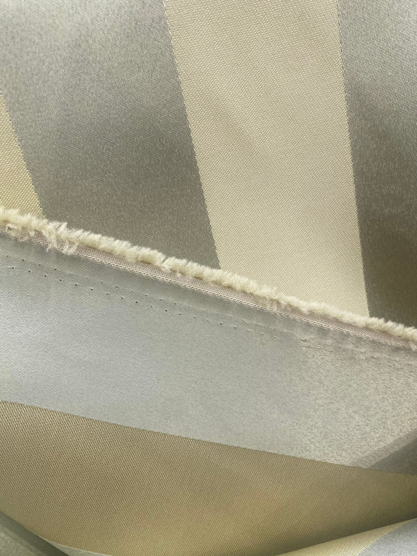 NEW! Prince Jacques Designer Brocade Jacquard Stripe Fabric- Antique Pale Green - Fancy Styles Fabric Pierre Frey Lee Jofa Brunschwig & Fils