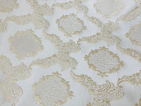 NEW! Duke Fiante Brocade Satin Fabric- Champagne- Damask Upholstery Neoclassical Louis - Fancy Styles Fabric Pierre Frey Lee Jofa Brunschwig & Fils