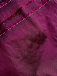 NEW Lady Frank Light Designer “Faux Silk” Taffeta Fabric Made in Italy Bordeaux with Black Iridescence - Fancy Styles Fabric Pierre Frey Lee Jofa Brunschwig & Fils