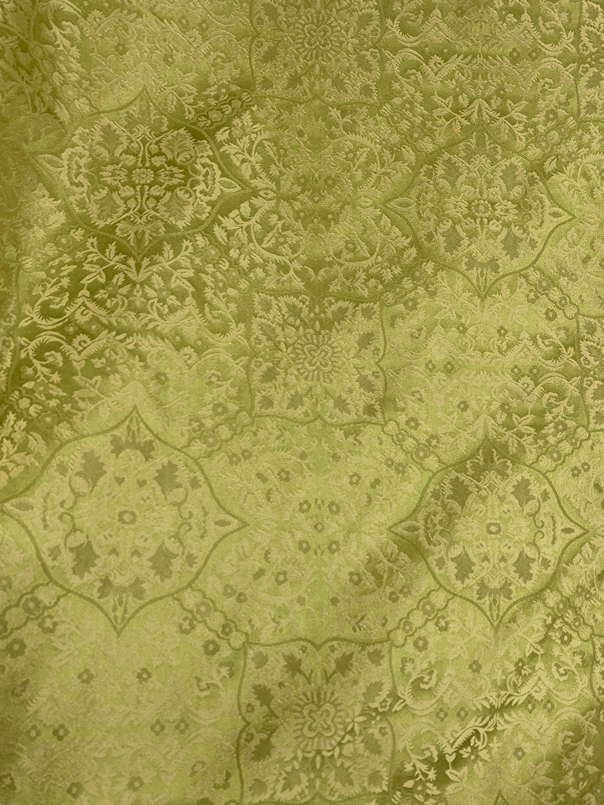 NEW Sir Enzo 100% Silk Jacquard Ornate Drapery Damask Fabric - Leaf Green - Fancy Styles Fabric Pierre Frey Lee Jofa Brunschwig & Fils