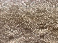 NEW! Prince Teffler - Designer Italian Venetian Burnout Damask Cut Velvet Taupe Fabric Upholstery - Fancy Styles Fabric Pierre Frey Lee Jofa Brunschwig & Fils
