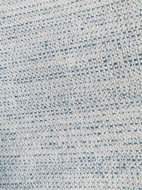 New! SUNBRELLA Light Blue White Melange Linen Inspired Waterproof Indoor Outdoor Upholstery Fabric - Fancy Styles Fabric Pierre Frey Lee Jofa Brunschwig & Fils