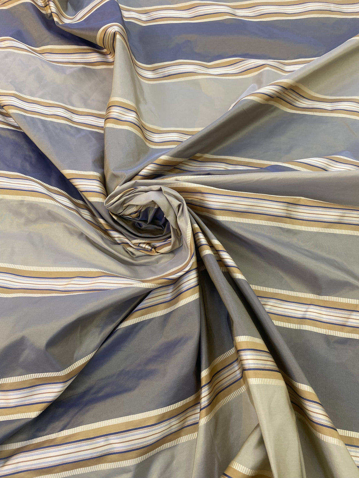 NEW On Sale! Schumacher 100% Silk Taffeta Ribbon Stripes Fabric - Fancy Styles Fabric Pierre Frey Lee Jofa Brunschwig & Fils