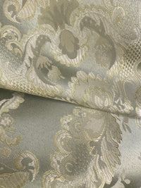 NEW! Prince Lucas Designer Brocade Jacquard Fabric- Antique Pale Green - Fancy Styles Fabric Pierre Frey Lee Jofa Brunschwig & Fils