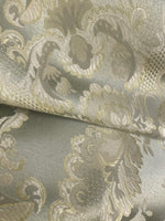 NEW! Prince Lucas Designer Brocade Jacquard Fabric- Antique Pale Green