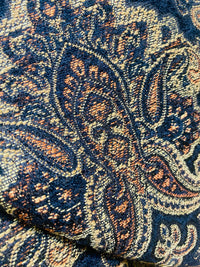 NEW Queen Janey Designer Kilim Rug Inspired Damask Chenille Upholstery Fabric - Black - Fancy Styles Fabric Pierre Frey Lee Jofa Brunschwig & Fils