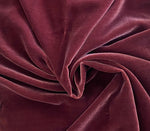 Live Deal: Miss Bonnie Designer Silk & Rayon Velvet Fabric - Rose Merlot- By The Yard- 55” Wide