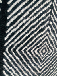 New! SUNBRELLA Black and White Tribal Geometric Waterproof Indoor Outdoor Upholstery Fabric - Fancy Styles Fabric Pierre Frey Lee Jofa Brunschwig & Fils