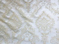 NEW! King Fiore Brocade Satin Fabric- Champagne- Damask Upholstery Neoclassical Louis - Fancy Styles Fabric Pierre Frey Lee Jofa Brunschwig & Fils