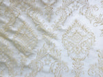 NEW! King Fiore Brocade Satin Fabric- Champagne- Damask Upholstery Neoclassical Louis