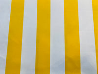 NEW Lady Jacqueline Solid Yellow Waterproof Decorating Fabric - 3” Stripes - Upholstery 55” Wide - Fancy Styles Fabric Pierre Frey Lee Jofa Brunschwig & Fils