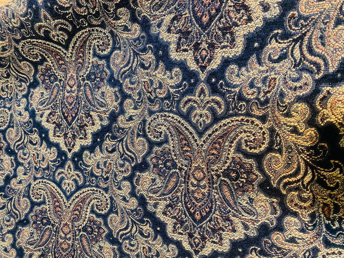 NEW Queen Janey Designer Kilim Rug Inspired Damask Chenille Upholstery Fabric - Black - Fancy Styles Fabric Pierre Frey Lee Jofa Brunschwig & Fils