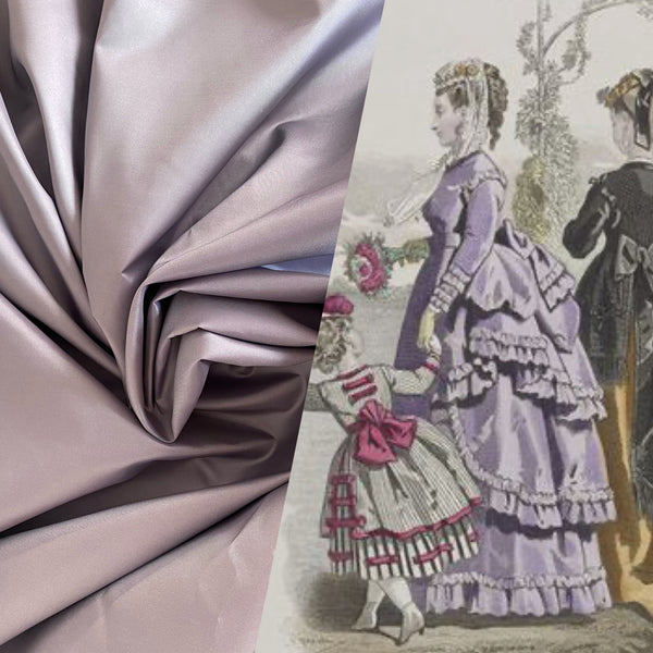 NEW Queen Unn "Faux Silk" Taffeta Solid Lavender - Fancy Styles Fabric Pierre Frey Lee Jofa Brunschwig & Fils