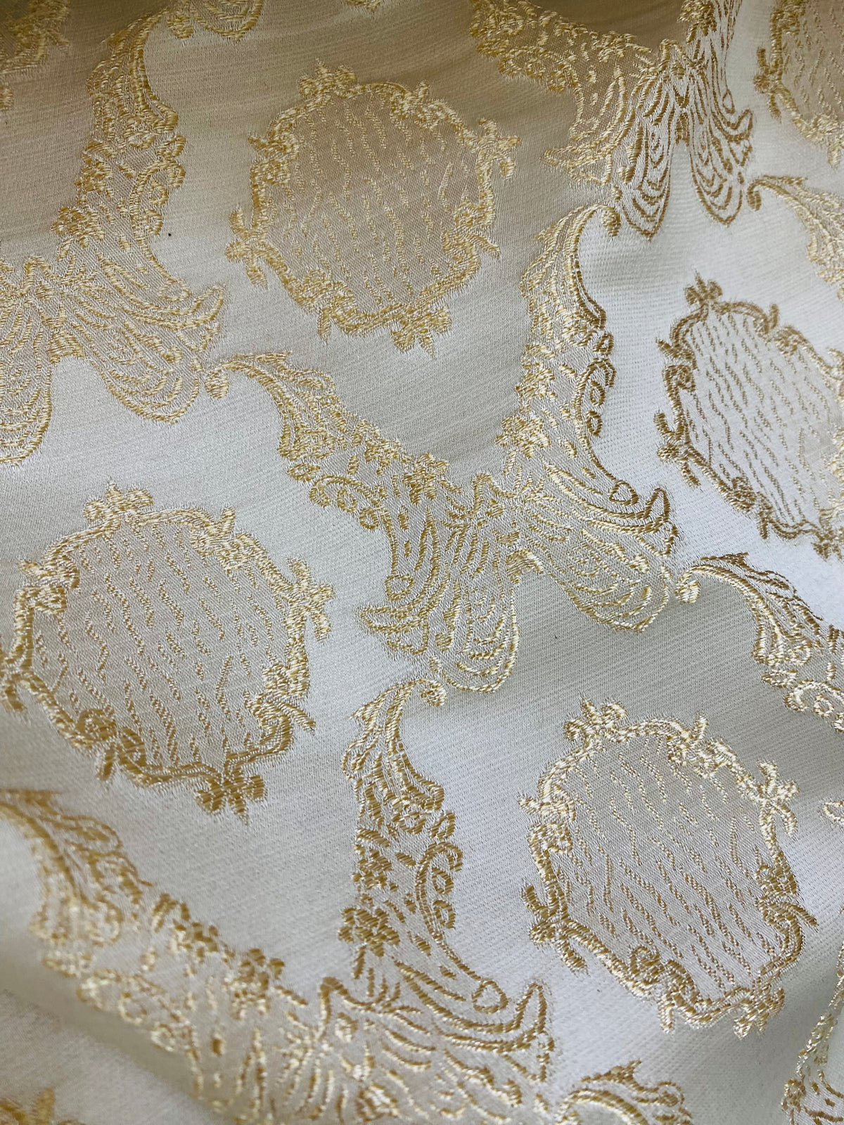NEW! Duke Fiante Brocade Satin Fabric- Champagne- Damask Upholstery Neoclassical Louis - Fancy Styles Fabric Pierre Frey Lee Jofa Brunschwig & Fils
