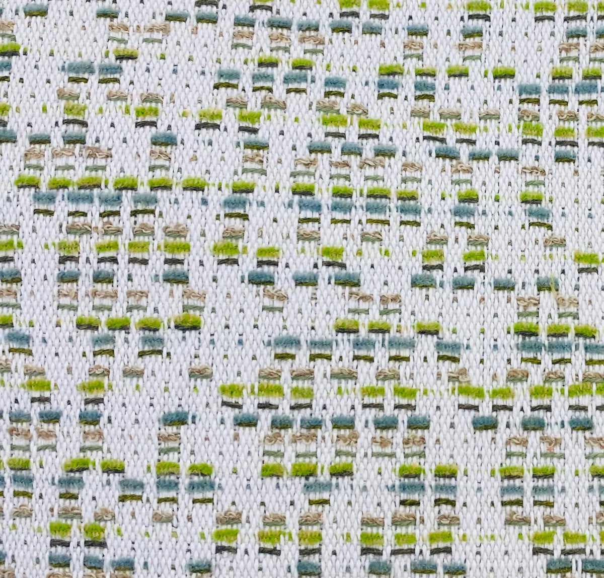 New! SUNBRELLA Novelty Boucle Waterproof Indoor Outdoor Lime Blue Beige Upholstery and Decorating Fabric - Fancy Styles Fabric Pierre Frey Lee Jofa Brunschwig & Fils