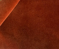 NEW COLOR! Prince Oliver - Designer 100% Cotton Made In Belgium Upholstery Velvet Fabric - Icy Burnt Orange - Fancy Styles Fabric Pierre Frey Lee Jofa Brunschwig & Fils