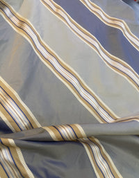 NEW On Sale! Schumacher 100% Silk Taffeta Ribbon Stripes Fabric - Fancy Styles Fabric Pierre Frey Lee Jofa Brunschwig & Fils