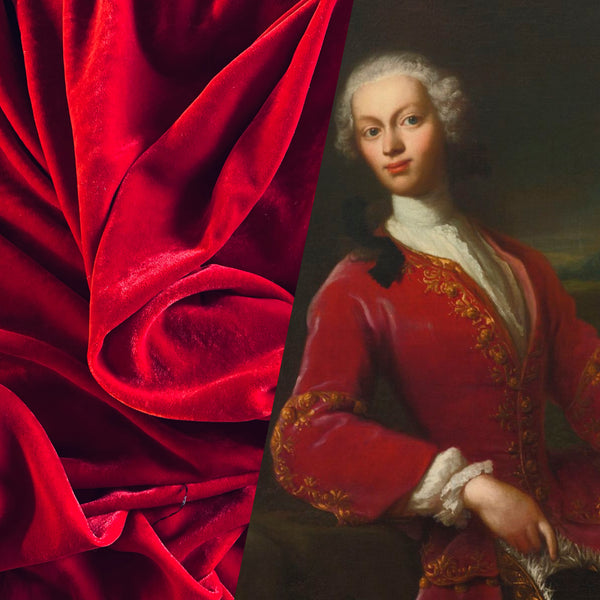 NEW! Prince Jeffrey Red Silk Poly Velvet Fabric - Fancy Styles Fabric Pierre Frey Lee Jofa Brunschwig & Fils