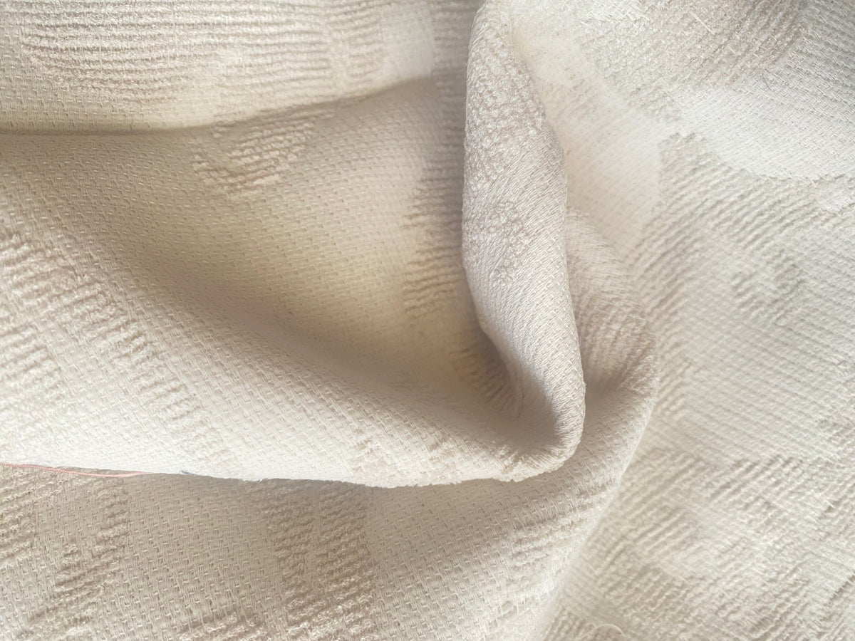 NEW! SALE! King Sam Brocade Jacquard Burnout Upholstery Chenille Italian Fabric- White Ivory Floral- Upholstery Neoclassical - Fancy Styles Fabric Pierre Frey Lee Jofa Brunschwig & Fils