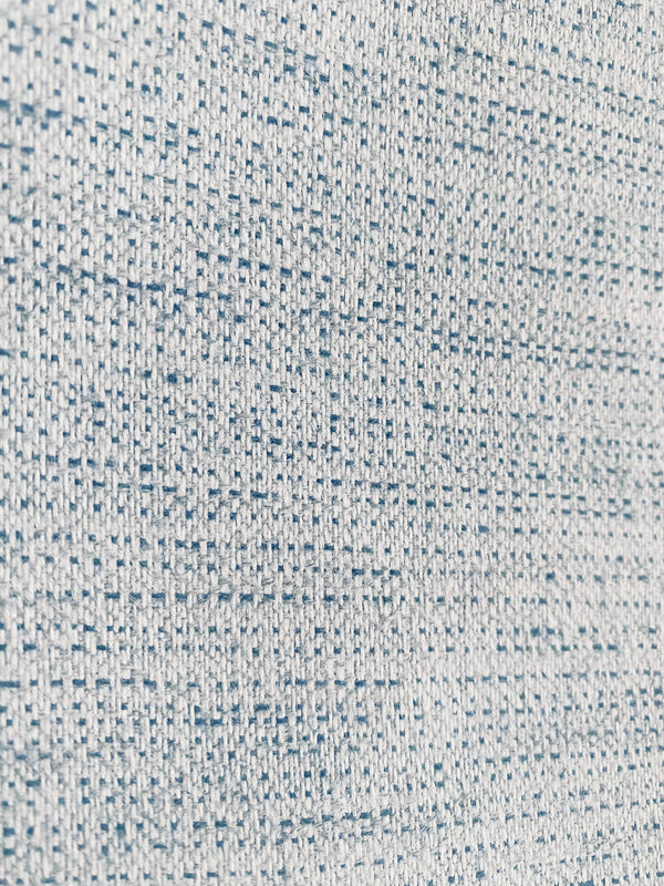 New! SUNBRELLA Light Blue White Melange Linen Inspired Waterproof Indoor Outdoor Upholstery Fabric - Fancy Styles Fabric Pierre Frey Lee Jofa Brunschwig & Fils