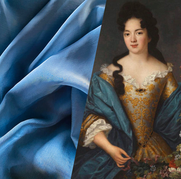 NEW! Duchess Deseray Silk & Poly Chiffon Sheer Fabric - Cornflower Blue - Fancy Styles Fabric Pierre Frey Lee Jofa Brunschwig & Fils