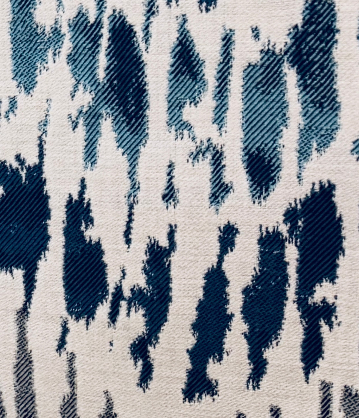 SUNBRELLA Indigo Blue Geometric Waterproof Indoor Outdoor Upholstery Fabric - Fancy Styles Fabric Pierre Frey Lee Jofa Brunschwig & Fils
