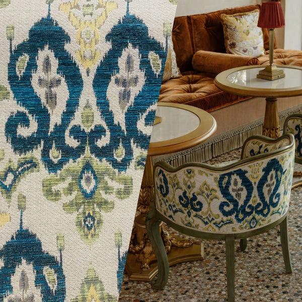NEW Queen Tilla Upholstery Tribal Woven Fabric Imported - Multicolor - Fancy Styles Fabric Pierre Frey Lee Jofa Brunschwig & Fils