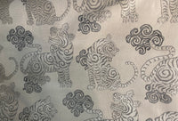 NEW GUCCI HOME Designer Upholstery Heavyweight Tiger Animal Burnout Velvet Fabric- Grey - Fancy Styles Fabric Pierre Frey Lee Jofa Brunschwig & Fils