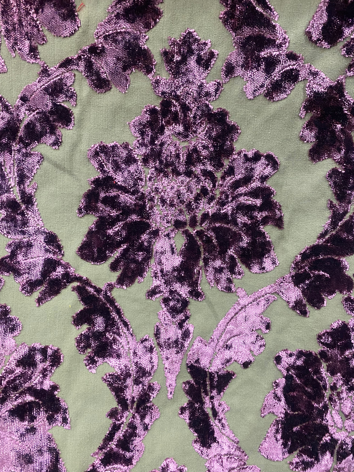 NEW! Prince Jasper - Designer Italian Venetian Burnout Damask Cut Velvet Purple Fabric Upholstery - Fancy Styles Fabric Pierre Frey Lee Jofa Brunschwig & Fils