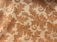 NEW! Prince Lether - Designer Italian Venetian Burnout Floral Velvet Peach Pink Fabric Upholstery - Fancy Styles Fabric Pierre Frey Lee Jofa Brunschwig & Fils