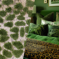 NEW King Cohen Leopard Novelty Upholstery Velvet Fabric Leaf Green Style# CC10001 - Fancy Styles Fabric Pierre Frey Lee Jofa Brunschwig & Fils