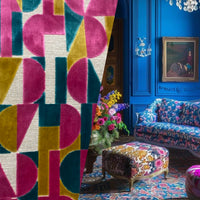 NEW! Emperor Andre Designer Italian Burnout Multicolor Fabric for Upholstery - Fancy Styles Fabric Pierre Frey Lee Jofa Brunschwig & Fils