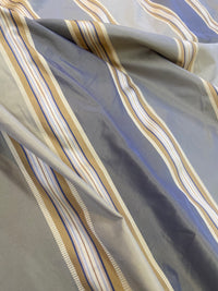 NEW On Sale! Schumacher 100% Silk Taffeta Ribbon Stripes Fabric - Fancy Styles Fabric Pierre Frey Lee Jofa Brunschwig & Fils